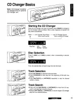 Предварительный просмотр 13 страницы Panasonic CQR235U - CAR AUDIO Operating Instructions Manual