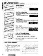 Предварительный просмотр 14 страницы Panasonic CQR235U - CAR AUDIO Operating Instructions Manual