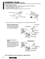 Предварительный просмотр 20 страницы Panasonic CQR235U - CAR AUDIO Operating Instructions Manual