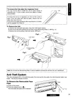 Предварительный просмотр 21 страницы Panasonic CQR235U - CAR AUDIO Operating Instructions Manual