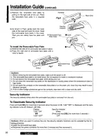 Предварительный просмотр 22 страницы Panasonic CQR235U - CAR AUDIO Operating Instructions Manual