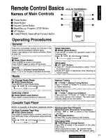 Предварительный просмотр 17 страницы Panasonic CQR520EUC - AUTO RADIO/CASSETTE Operating Instructions Manual