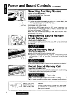 Предварительный просмотр 8 страницы Panasonic CQR805EUC - AUTO RADIO/CASSETTE Operating Instructions Manual