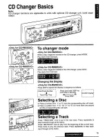 Предварительный просмотр 15 страницы Panasonic CQR805EUC - AUTO RADIO/CASSETTE Operating Instructions Manual