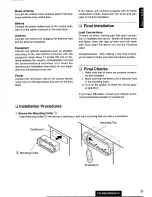 Предварительный просмотр 23 страницы Panasonic CQR805EUC - AUTO RADIO/CASSETTE Operating Instructions Manual