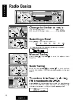 Предварительный просмотр 12 страницы Panasonic CQRG131U - AUTO RADIO/CASSETTE Operating Instructions Manual