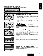 Предварительный просмотр 13 страницы Panasonic CQRG131U - AUTO RADIO/CASSETTE Operating Instructions Manual