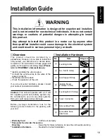 Предварительный просмотр 19 страницы Panasonic CQRG131U - AUTO RADIO/CASSETTE Operating Instructions Manual