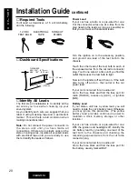 Предварительный просмотр 20 страницы Panasonic CQRG131U - AUTO RADIO/CASSETTE Operating Instructions Manual