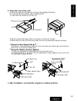 Предварительный просмотр 23 страницы Panasonic CQRG131U - AUTO RADIO/CASSETTE Operating Instructions Manual