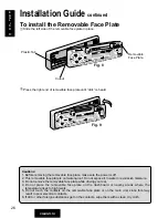 Предварительный просмотр 26 страницы Panasonic CQRG131U - AUTO RADIO/CASSETTE Operating Instructions Manual