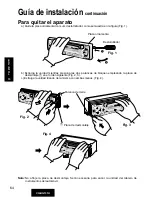 Предварительный просмотр 64 страницы Panasonic CQRG131U - AUTO RADIO/CASSETTE Operating Instructions Manual