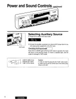 Preview for 6 page of Panasonic CQRX65EU - AUTO RADIO/CASSETTE Operating Instructions Manual