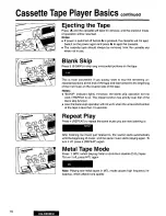 Preview for 10 page of Panasonic CQRX65EU - AUTO RADIO/CASSETTE Operating Instructions Manual