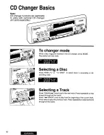 Preview for 12 page of Panasonic CQRX65EU - AUTO RADIO/CASSETTE Operating Instructions Manual