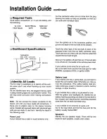 Preview for 16 page of Panasonic CQRX65EU - AUTO RADIO/CASSETTE Operating Instructions Manual