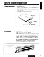 Предварительный просмотр 11 страницы Panasonic CQSRX7000U - SD CAR AUDIO Operating Instructions Manual