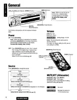 Предварительный просмотр 12 страницы Panasonic CQSRX7000U - SD CAR AUDIO Operating Instructions Manual