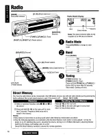 Предварительный просмотр 14 страницы Panasonic CQSRX7000U - SD CAR AUDIO Operating Instructions Manual