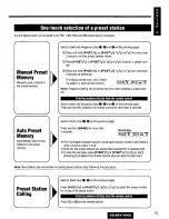 Предварительный просмотр 15 страницы Panasonic CQSRX7000U - SD CAR AUDIO Operating Instructions Manual