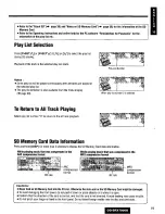 Предварительный просмотр 19 страницы Panasonic CQSRX7000U - SD CAR AUDIO Operating Instructions Manual