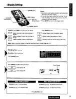 Предварительный просмотр 35 страницы Panasonic CQSRX7000U - SD CAR AUDIO Operating Instructions Manual