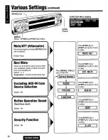 Предварительный просмотр 36 страницы Panasonic CQSRX7000U - SD CAR AUDIO Operating Instructions Manual