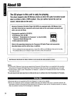 Предварительный просмотр 38 страницы Panasonic CQSRX7000U - SD CAR AUDIO Operating Instructions Manual