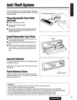 Предварительный просмотр 45 страницы Panasonic CQSRX7000U - SD CAR AUDIO Operating Instructions Manual