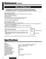 Предварительный просмотр 56 страницы Panasonic CQSRX7000U - SD CAR AUDIO Operating Instructions Manual