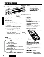 Предварительный просмотр 108 страницы Panasonic CQSRX7000U - SD CAR AUDIO Operating Instructions Manual