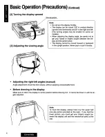 Preview for 4 page of Panasonic CQVA70EU - CAR AUDIO/VIDEO SYS Operating Instructions Manual