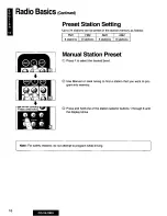 Preview for 16 page of Panasonic CQVA70EU - CAR AUDIO/VIDEO SYS Operating Instructions Manual