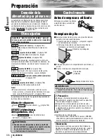 Предварительный просмотр 8 страницы Panasonic CQVD6505U - IN-DASH DVD MONITOR Instrucciones De Operación