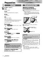 Предварительный просмотр 10 страницы Panasonic CQVD7001U - CAR A/V DVD NAV Operating Instructions Manual