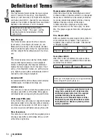 Preview for 50 page of Panasonic CQVD7005U - IN-DASH DVD MONITOR Operating Instructions Manual