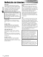 Preview for 44 page of Panasonic CQVW100U - Car Audio - In-Dash DVD Receiver Manual De Instrucciones