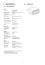 Предварительный просмотр 3 страницы Panasonic CQVW100U - Car Audio - In-Dash DVD Receiver Service Manual