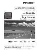 Panasonic CQVX100U - Car Audio - DVD Receiver Manual De Instrucciones preview