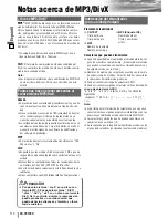 Preview for 22 page of Panasonic CQVX100U - Car Audio - DVD Receiver Manual De Instrucciones