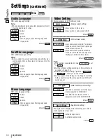 Preview for 36 page of Panasonic CQVX100U - Car Audio - DVD Receiver Operating Instructions Manual