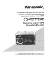 Panasonic CQVX777EUC - CD/CAS RECEIVER WITH Operating Instructions Manual предпросмотр