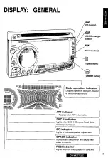 Предварительный просмотр 7 страницы Panasonic CQVX777EUC - CD/CAS RECEIVER WITH Operating Instructions Manual