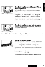 Предварительный просмотр 9 страницы Panasonic CQVX777EUC - CD/CAS RECEIVER WITH Operating Instructions Manual