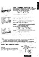 Предварительный просмотр 29 страницы Panasonic CQVX777EUC - CD/CAS RECEIVER WITH Operating Instructions Manual