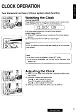 Предварительный просмотр 41 страницы Panasonic CQVX777EUC - CD/CAS RECEIVER WITH Operating Instructions Manual