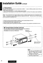 Предварительный просмотр 50 страницы Panasonic CQVX777EUC - CD/CAS RECEIVER WITH Operating Instructions Manual