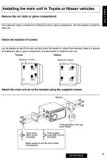 Предварительный просмотр 51 страницы Panasonic CQVX777EUC - CD/CAS RECEIVER WITH Operating Instructions Manual