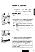 Предварительный просмотр 65 страницы Panasonic CQVX777EUC - CD/CAS RECEIVER WITH Operating Instructions Manual