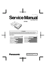 Panasonic CR14C Service Manual preview